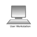 ClipArt vettoriali icona di personal computer