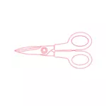 Gambar teknis gaya menggambar gunting