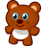 Teddy bear toy vector clip art
