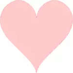 Pink heart vector image