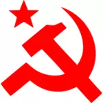Signe de communisme d'illustration vectorielle marteau