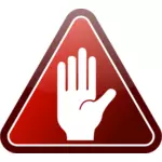 Vector graphics of hand icon