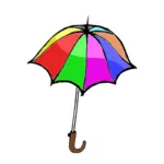 Ilustración vectorial de un paraguas