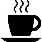 Kahve dükkanı için vektör simgesi