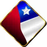 Чилийский флаг Pin вектор