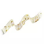 Notas musicales vector illustration