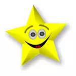 Smiling Star Vector Art