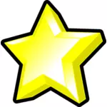 Image of bright yellow star with bevel.