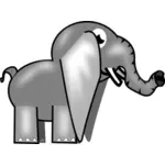 Bilde av en grå elefant