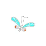 Cartoon vector image of butterfly
