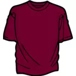 बैंगनी टी शर्ट वेक्टर छवि