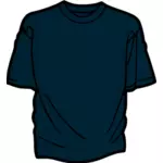 Mørk bluet-skjorte vektortegning