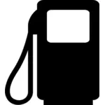 Vector image of pictogram for petrol pump