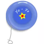Versi awal yo-yo mainan vektor gambar