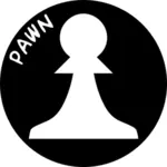 Board game pawn vector image