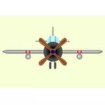 Vectorafbeeldingen type van oude vliegtuigen