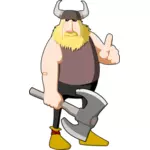 Viking warrior vector de la imagen