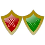 Set di sicurezza icone immagine vettoriale