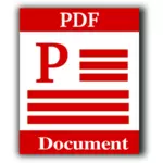 PDF 문서 컴퓨터 운영 체제 아이콘 벡터 그래픽