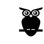 Owl silhouette vector image | Public domain vectors