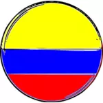コロンビアの旗円形します。