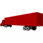 Lastebil og trailer vektorgrafikk utklipp