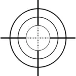Sniper garis bidik vektor gambar