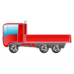 בתמונה וקטורית משאית אדומה