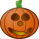 Red pumpkin lantern vector illustration