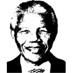 Nelson Mandela vektör portre