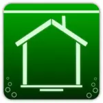 Zielona ikona domu