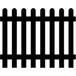 Silhouette de clôture