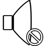Illustraties van gedempte pictogram zwart-wit