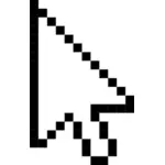 Vector dibujo de flecha como puntero del ratón
