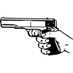 Old style gun vector image