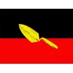 דגל האבוריג'נים בתמונה וקטורית