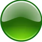 Groene glanzende knop