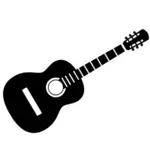 Ilustrare chitara alb-negru
