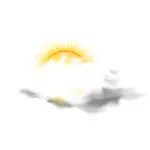 प्रकाश बादल कोव के लिए मौसम का पूर्वानुमान रंग प्रतीक के वेक्टर क्लिप आर्ट