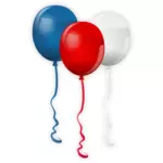 Vektor seni klip hari kemerdekaan balon