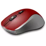 ClipArt vettoriali di mouse del computer rosso
