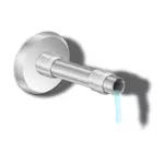 Pipe and water vector image