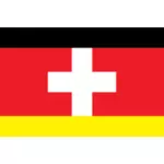 Deutschschweiz שפה בחירת סמל ציור וקטורי