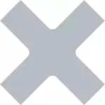 Immagine vettoriale di una fermata Croce icona