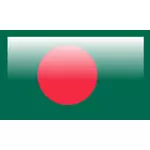 Bangladesh flagga vektor illustration