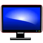 Immagine vettoriale computer monitor