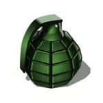 Yeşil el bombası vektör küçük resim