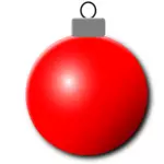 Červená vánoční ozdoba vektorový obrázek