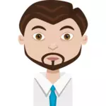 Male cartoon avatar vector graphics