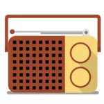 携帯用ラジオ受信機のベクトル描画